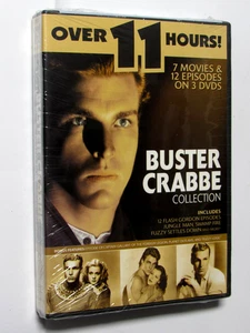 Buster Crabbe Collection NEW (DVD Box Set) Flash Gordon, Jungle Man, Swamp Fire - Picture 1 of 3