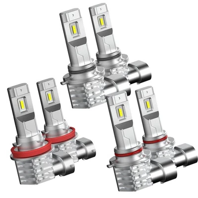 1/2Set 9005+9006+H11 LED Headlight Hi/Low Beam Combo Fog Bulbs 40000LM 6500K USA - Image 1 of 4