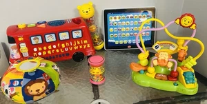 6x Baby Toys Bundle: F-P, Vtech, Halilit. 6 Months +, 9 Months +, 12 Months + - Picture 1 of 20