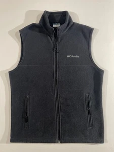 Columbia Giubbotto Uomo Taglia Media Nero in Pile, Zip Completa, A19HY4 - Foto 1 di 6