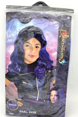 Disney Niño Niños Descendientes 3 Halloween Disfraz Peluca Mal Peluca Foto 1 de 4