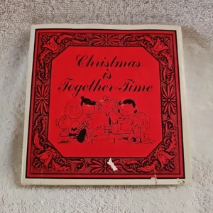 1964 HALLMARK BOOK PEANUTS "CHRISTMAS IS TOGETHER-TIME" WITH DUST JACKET HB - Picture 1 of 5