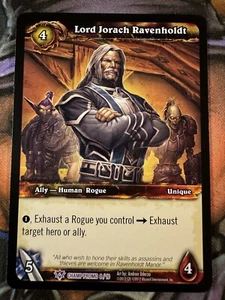World of Warcraft TCG Champ Promo 8/10 Lord Jorach Ravenholdt - Imagen 1 de 2