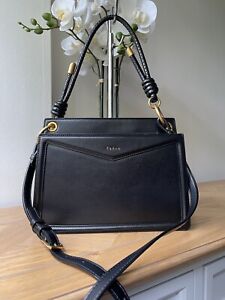 Pedro black faux leather handbag shoulder bag