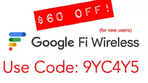 Exclusive $60 Off Service for New Google Fi Users Referral Code! 9YC4Y5 - Picture 1 of 1