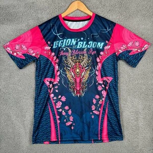 Camisa de Correr Unisex Pequeña Azul Rosa Seattle Flor de Cerezo Dragón Floral - Imagen 1 de 5