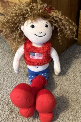 Groovy Girls 13” Plush Vanessa Doll Patriotic Red White & Blue - Image 1 of 4