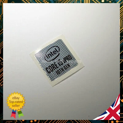 Intel Core i5 vPro Sticker 10th Gen | Metal Foil Badge 18x18mm Original Genuine - Image 1 of 3