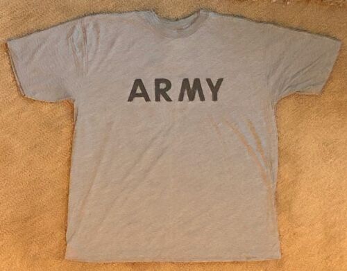 BRAND NEW Army Issue Army Surplus T-shirt Fitness Uniform Short Sleeve Grey