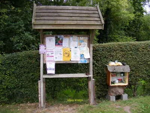 Photo 6x4 Bruisyard Village Notice Board On Bruisyard Road (U2513) c2009 - Picture 1 of 1