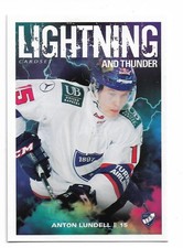 2019-20 Finnish League Cardset Lightning and Thunder #1 Anton Lundell (Panthers)