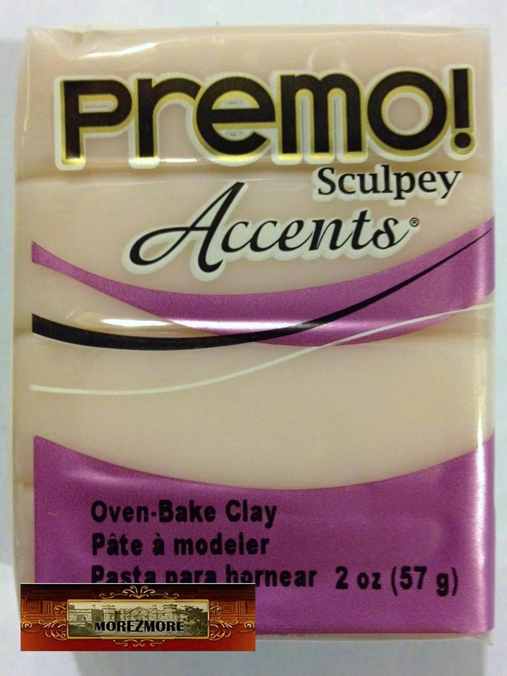 M00574 MOREZMORE Premo Accents Sculpey BRANCO TRANSLÚCIDO 2 oz argila polimérica - Imagem 1 de 1