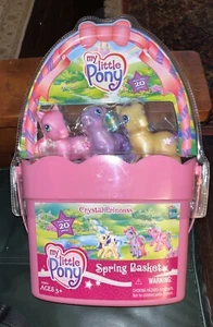 2005 My Little Pony Crystal Princess Easter Spring Basket Lavender Cloud Berries - Picture 1 of 3