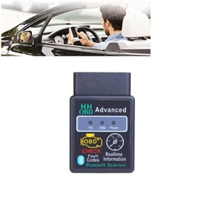OBD2 Bluetooth Diagnostic Car Scanner/Reader Tool, Wireless ELM327 V2.1 Android - Photo 1/8