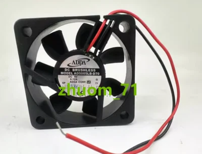 1PC ADDA 5015 AD5005LB-D70 5V 0.12A Double ball bearing fan - Image 1 of 3