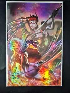 White Widow #6 - Kickstarter - Ariel Diaz - Metallic Ink FOIL- Singed with COA - Picture 1 of 4
