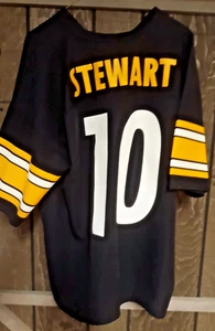 Pittsburgh Steelers schwarz Herren NFL Trikot #10 Kordell Stewart Gr. XL Logo 7 - Bild 1 von 3