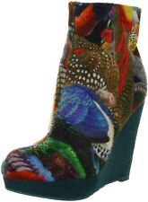 Desigual Women's Desigual Shoe Ankle Heel Boots Ciampino Blue Gaultier