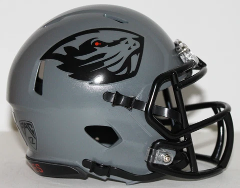 2016 Oregon State Beavers Custom Riddell Mini Helmet vs Oregon Cover