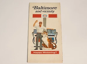 Mapa de ruta de aceite Esso de Baltimore y alrededores 1969-1971 - Imagen 1 de 10