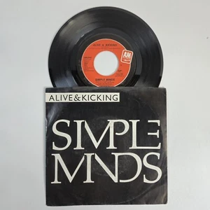 Simple Minds "Alive & Kicking" 45 Vg+ Tested Picture Sleeve 1985 A&M - Picture 1 of 7