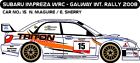 DECALS 1/43 SUBARU IMPREZA WRC - #15 - MAGUIRE - RALLYE GALWAY 2008 - D43176