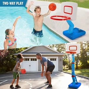 Toddler Basketball Hoop Height Adjustable Kid Basketball Hoop for Indoor Outdoor - Picture 1 of 8