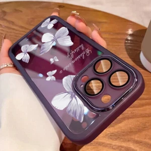 Funda de teléfono para iPhone 15 14 Pro Max 13 12 11 Mariposa Silicona Antigolpes Cubierta - Imagen 1 de 21