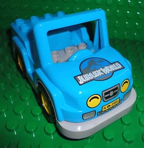 LEGO Duplo Jurassic World Jeep Car Vehicle Replacement Part from Set 10880 - Picture 1 of 1