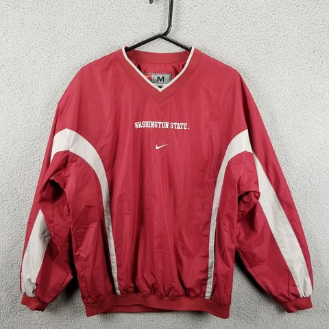 Nike Washington State Cougars Jacket Men Medium Windbreaker Center Swoosh VTG Cover