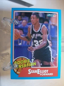 1990-91 Fleer Rookie Sensations #2 - Sean Elliott - San Antonio Spurs 90-522 - Picture 1 of 2