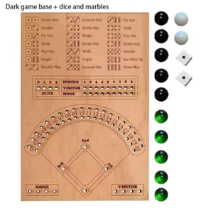 Baseball Dice Board Game Dice and Marbles Board Game Versus Board Game - Picture 1 of 5