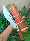 Handmade Machete Hunting Thai E-Nep Knife 11.1? Forged Blade,Rosewood Handle&Pod