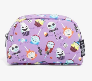 Borsa Trucco Personaggi Caramelle Loungefly Disney L'Incubo Prima di Natale Nuova con etichette - Foto 1 di 5