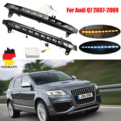 Paar Für Audi Q7 07-09 Auto LED Tagfahrlicht Blinker Blinklicht Nebel Lampen DRL • 124.51€