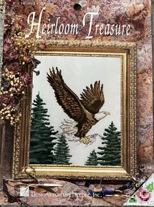 Designs For The Needle Counted Cross Stitch Kit Eagle Heirloom Treasure Vintage - Picture 1 of 6