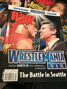 WWF WWE RAW Magazine March 2003 - WRESTLEMANIA XIX WM 19 Special Issue - Picture 1 of 4