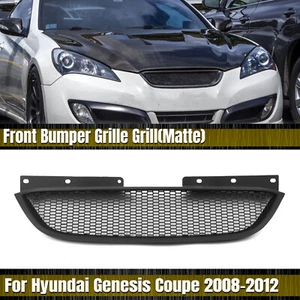 Front Bumper Grill Grille For Hyundai Genesis Coupe 2008-2012 2011 Matte Black - Picture 1 of 11