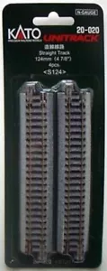 Kato 20-020 124mm (4 7/8') Straight Track S124 4pcs - Picture 1 of 1