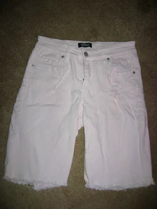 Womens Pale Pink DAVID BITTON BUFFALO Tandi Denim Shorts 4 27 - Picture 1 of 2
