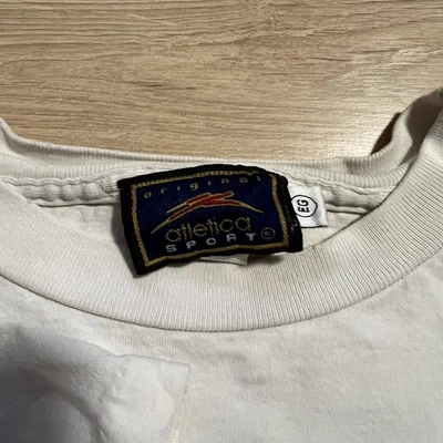 Vintage 90s Single Stitch Atlas Futbol Club Red & White Atletica Sports Size XL - Imagem 1 de 4