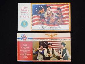 2 Booklets of Postcards Happy Birthday America 1776-1976 - Picture 1 of 12