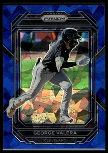 2023 Panini Prizm Blue Ice Prizms George Valera #97 Cleveland Guardians - Picture 1 of 2