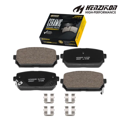 Pastillas de freno traseras de cerámica con herrajes para Kia Rondo 2007 2008 2009 2010 - 2012 Foto 1 de 4