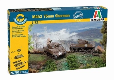 Italeri 7518 M4A3 Sherman SCALA 1/72 - Immagine 1 di 4