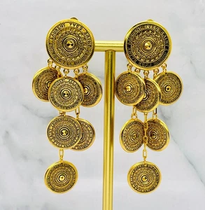 YSL YVES SAINT LAURENT Clip On Statement Ohrringe - gebraucht / LY5844 - Bild 1 von 8