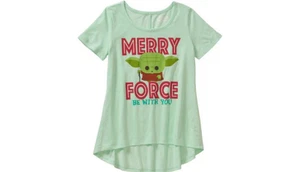 New with Tag - Star Wars Girls' Merry Force Be with You Short Sleeve - Size SM - Picture 1 of 1