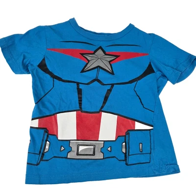 Marvel Captain America Boys Graphic T Shirt - Size 5T - Image 1 of 3
