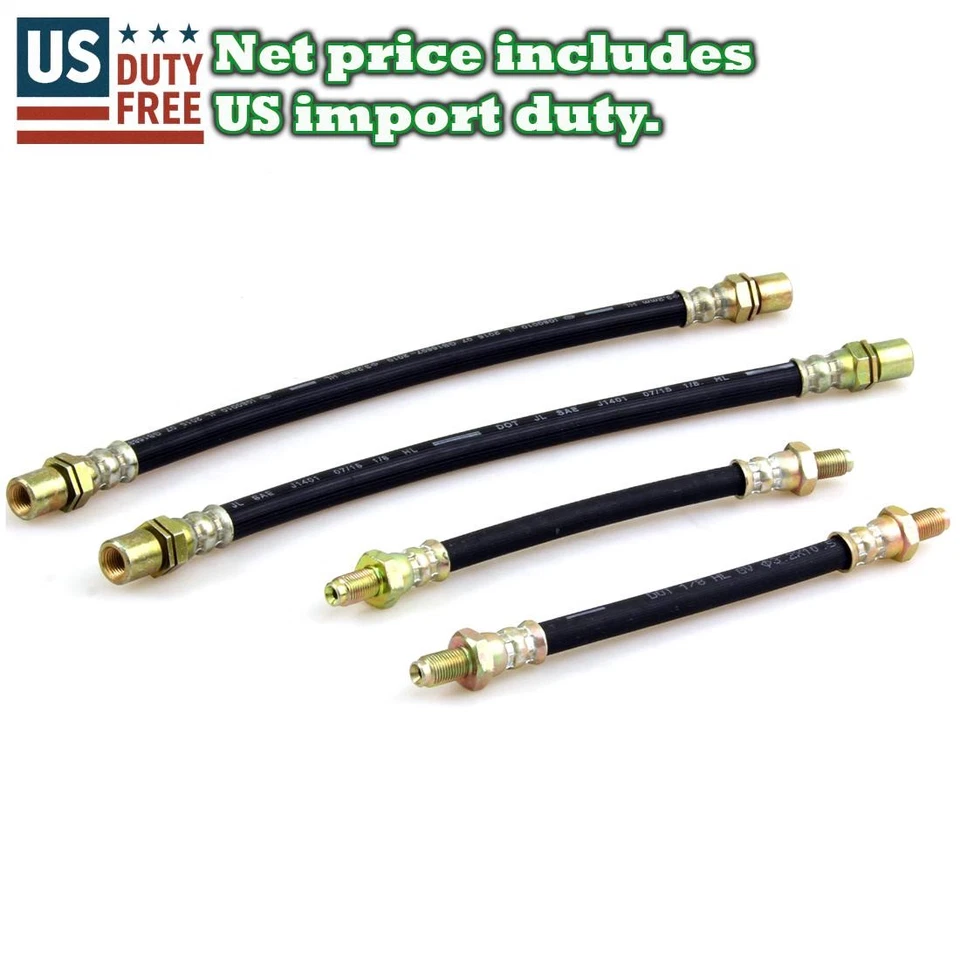 JUEGO MANGUERA FRENO DELANTERO DERECHO DERECHO TOYOTA COROLLA TE55 KE30 KE35 50 KE55 KE70 FIT 74-87 Foto 1 de 4