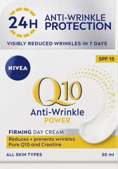 Crema facial de día protectora antiarrugas NIVEA Q10 FPS 15 50 ml líneas finas Foto 1 de 1